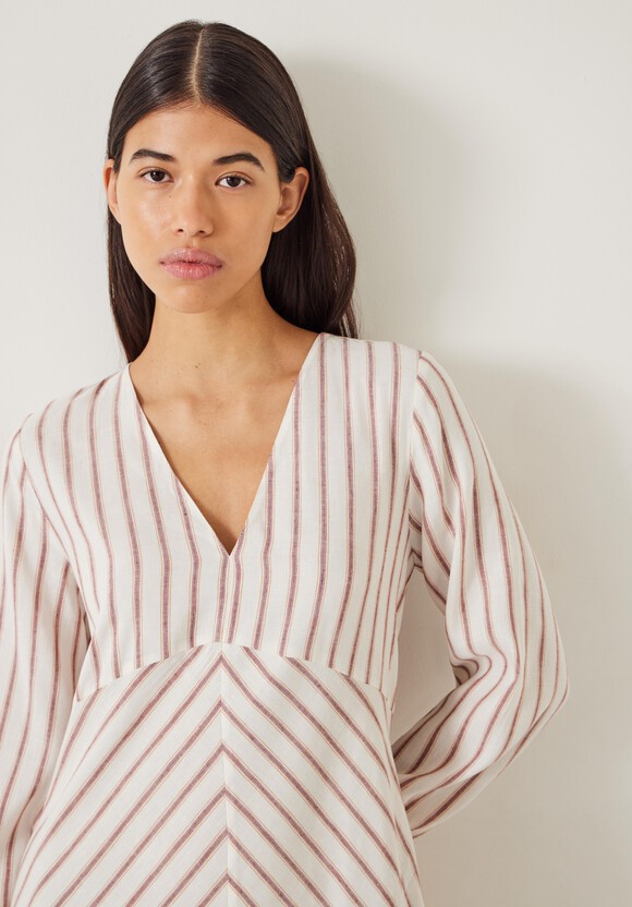 Aine Stripe Linen Blend Maxi Dress