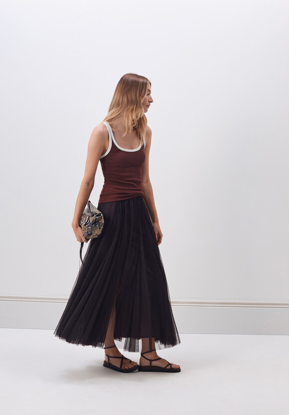 Millie Godet Maxi Skirt