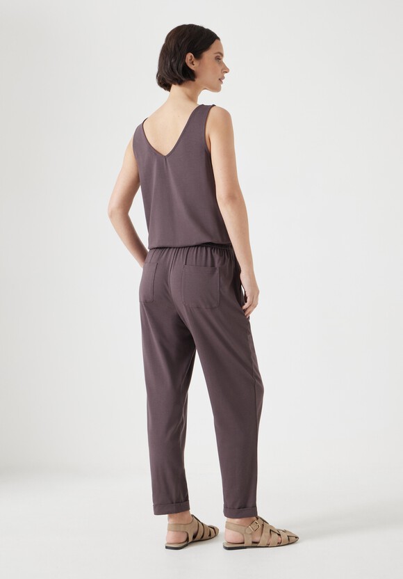 Cropped Jersey Jumpsuit