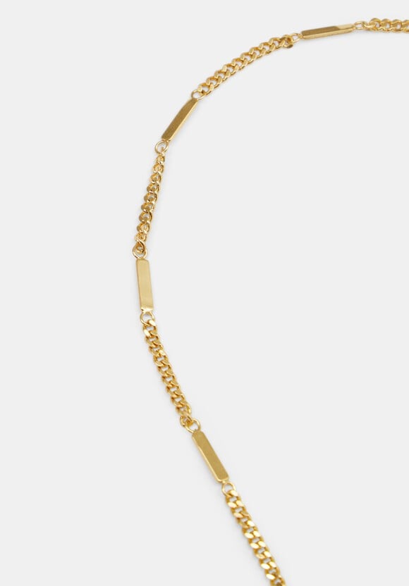 Louie Lariat Chain Necklace