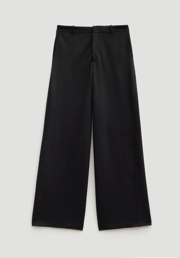 Lya Wool Blend Wide Leg Trousers