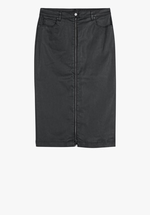 Coated Pencil Skirt
