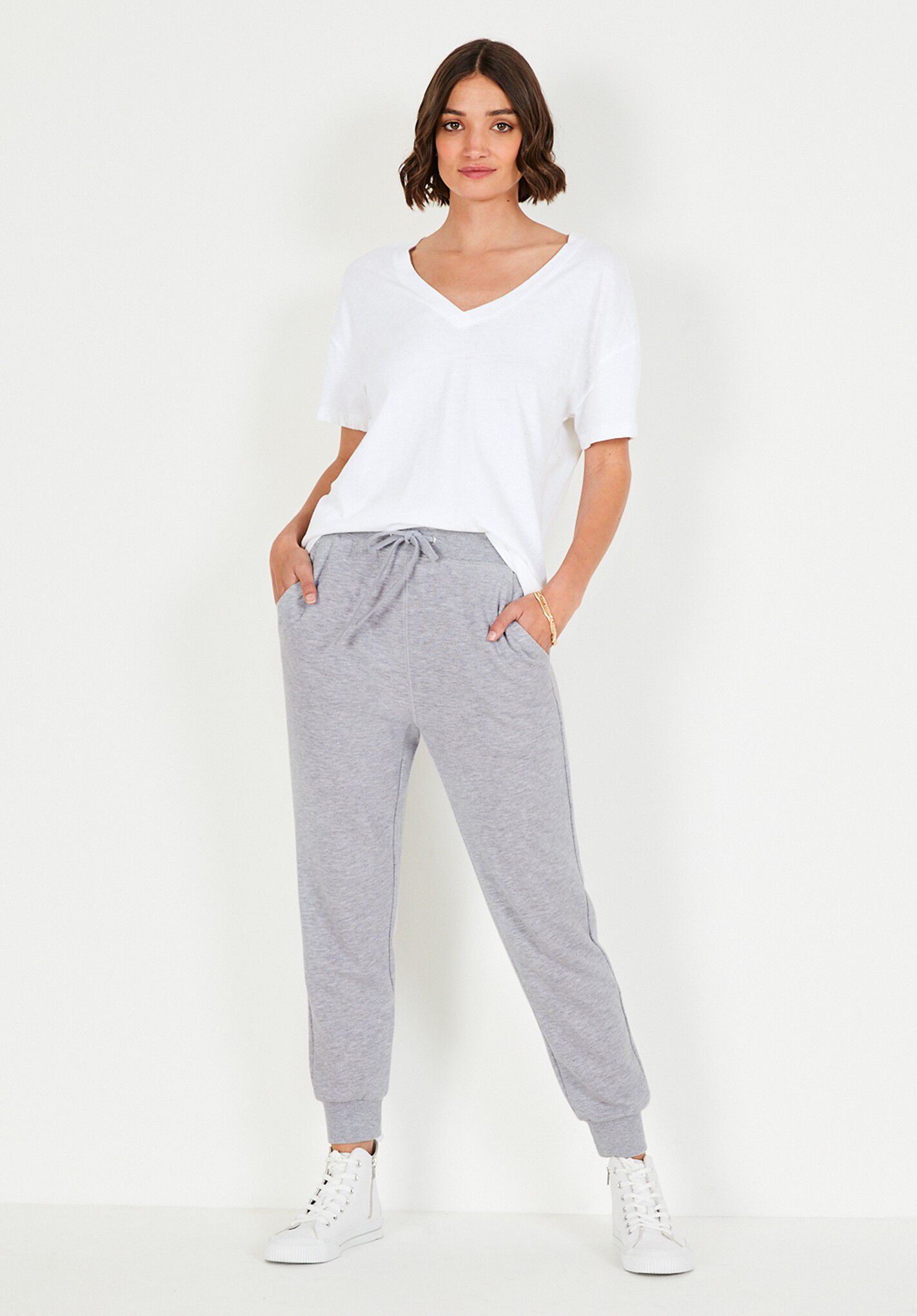 Linen blend tee clearance