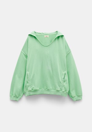 Jude Oversized Open Neck Hoodie