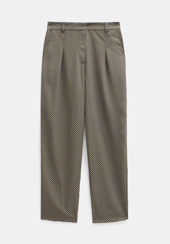 Printed Tapered Trousers