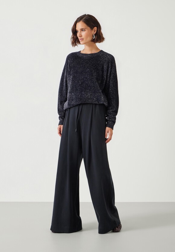 Jaime Metallic Tinsel Crew Neck Jumper