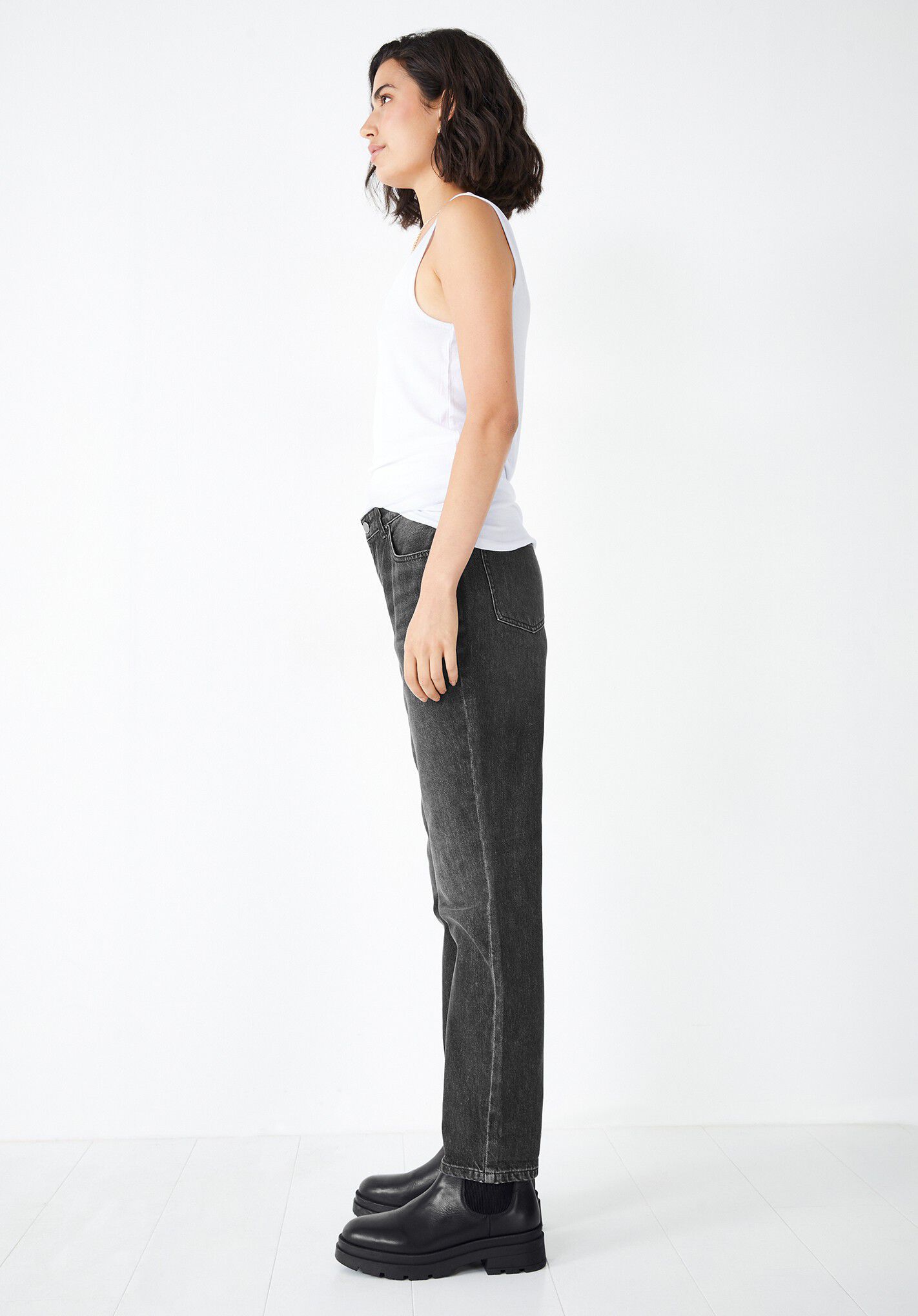 Just black boyfriend jeans clearance