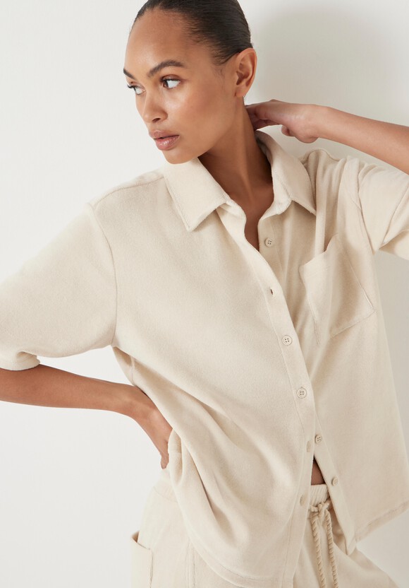Towelling Short Sleeve Shirt