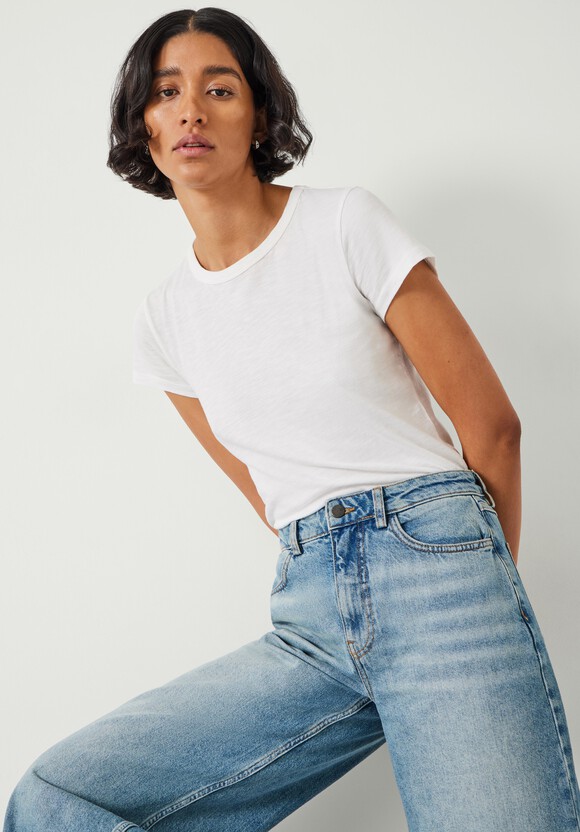 Abi Cropped Wide Leg Jeans