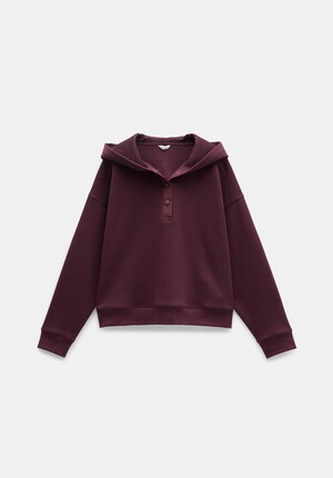 Thalia Popper Detail Clean Hoodie