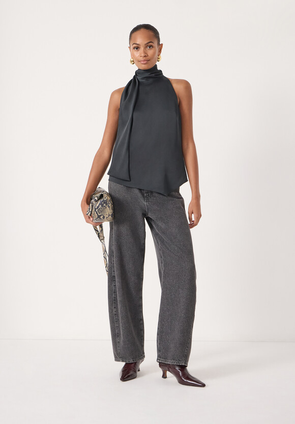 Halter Neck Satin Top Halter Neck Satin Top