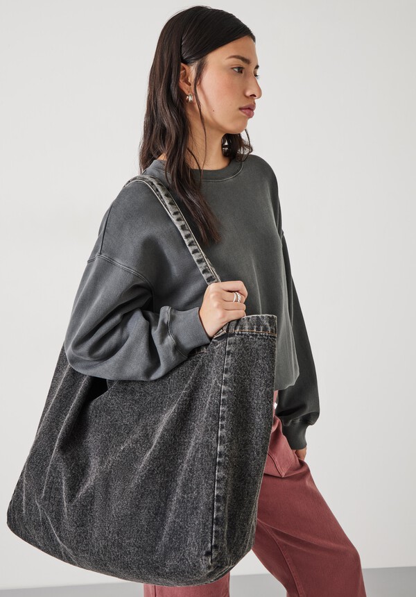 Britney Denim Tote Bag