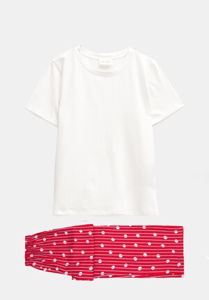 Lucy Cotton Viscose T-Shirt Pyjama Set