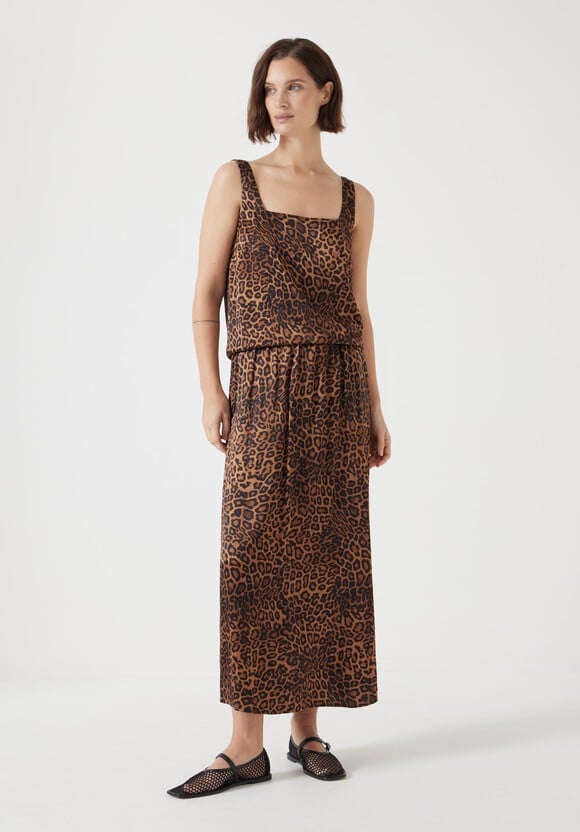 Printed Midi Skirt