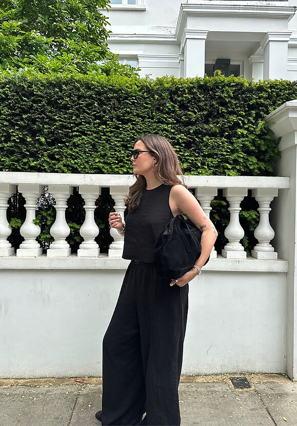 Linen Blend Petunia Wide Leg Trousers