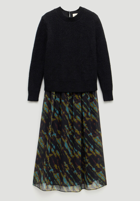 Clara Knit Woven Dress