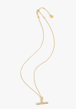 Gold Vermeil Star T-Bar Necklace