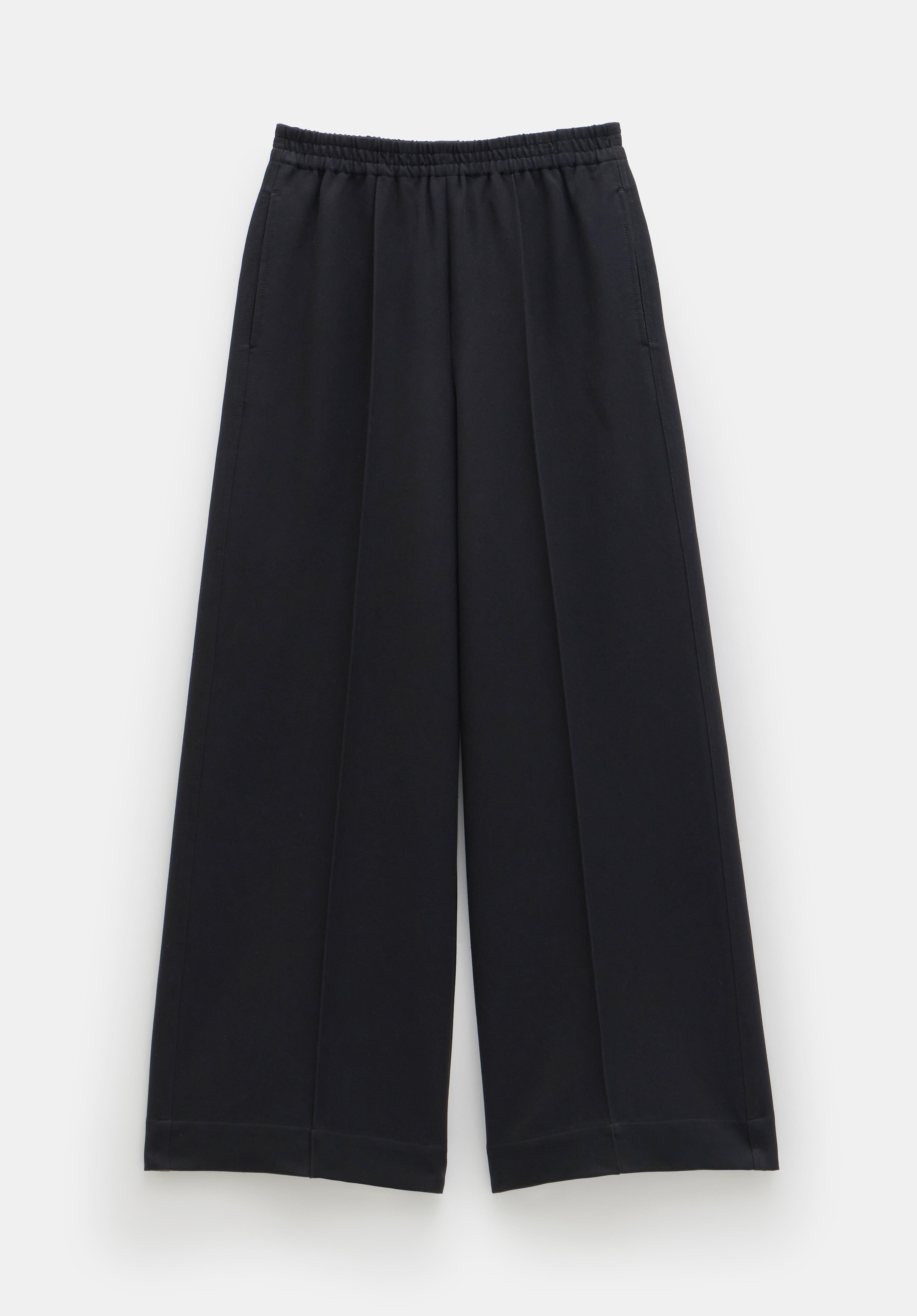 Petunia Pintuck Wide Leg Trousers | Black | hush Petunia Pintuck Wide Leg Trousers | Black | hush