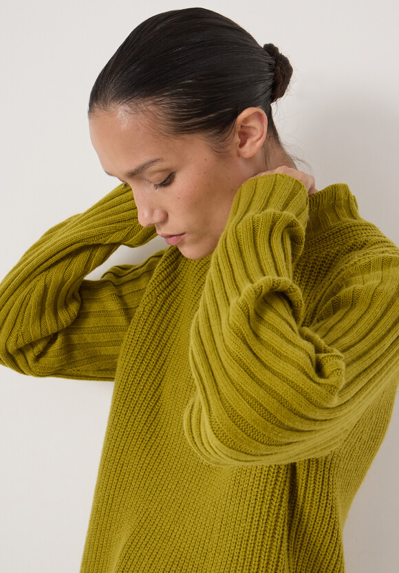 Kiley Wool Blend Frill Trim Jumper