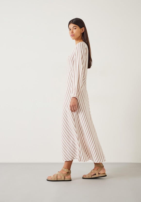 Aine Stripe Linen Blend Maxi Dress