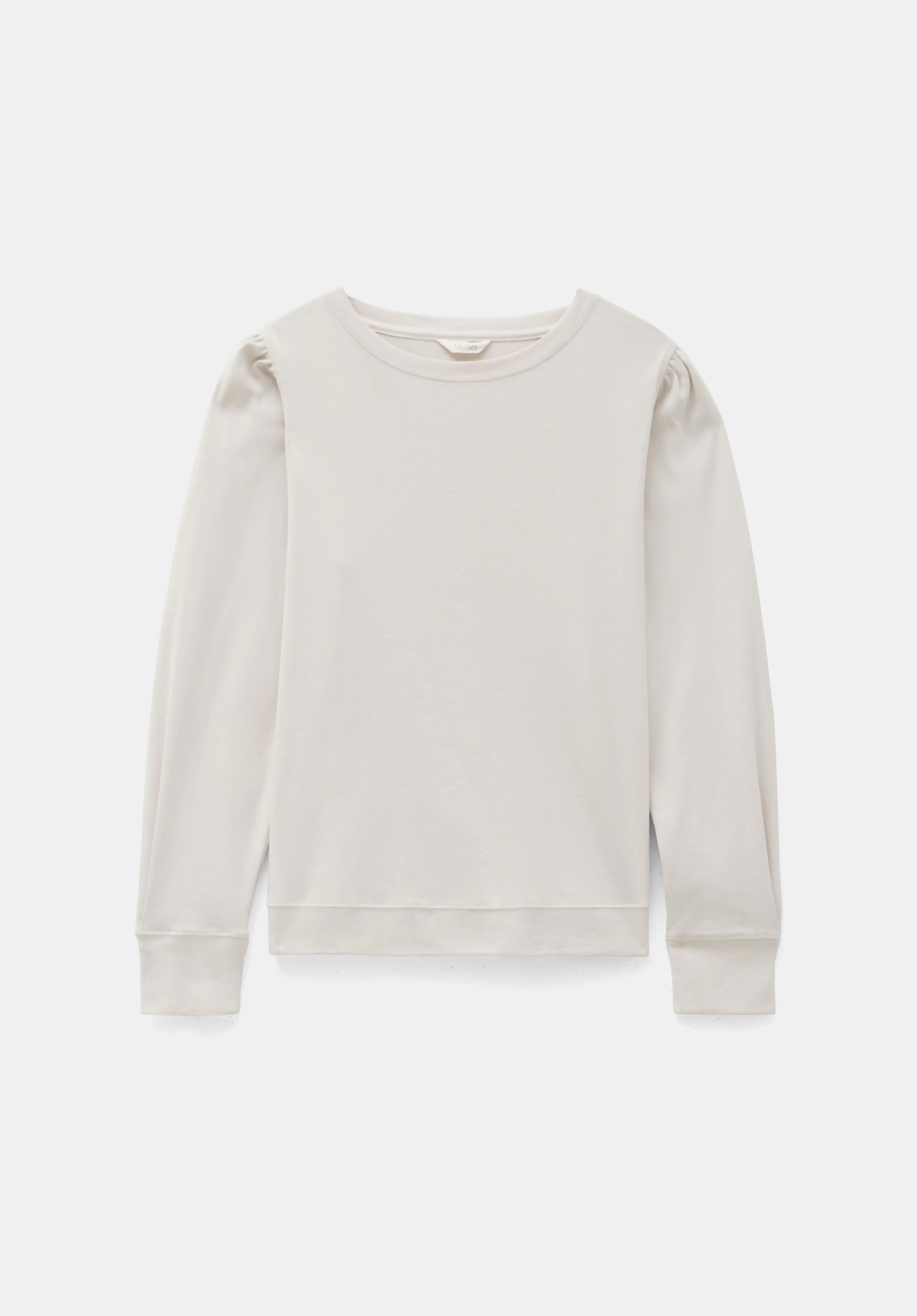 Emily Puff Sleeve Jersey Top | Wine red | hush