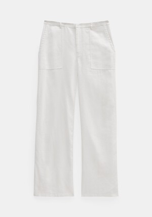 Raye Linen Straight Leg Trousers