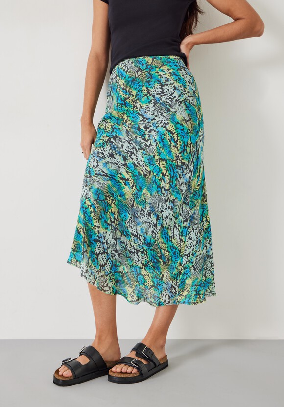 Hallie Printed Midi Skirt