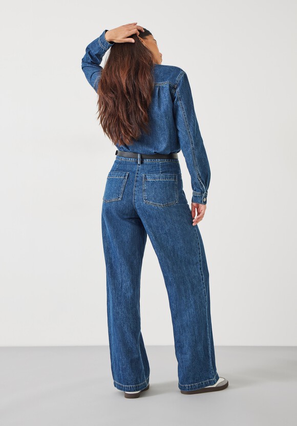 Evelyn Denim Relaxed Jumpsuit