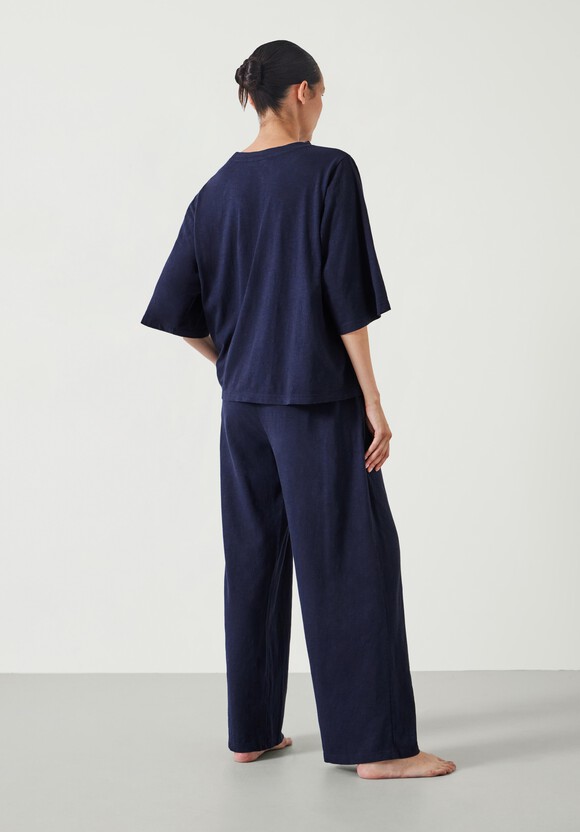 Midy Cotton Slub Contrast Cord Pyjamas