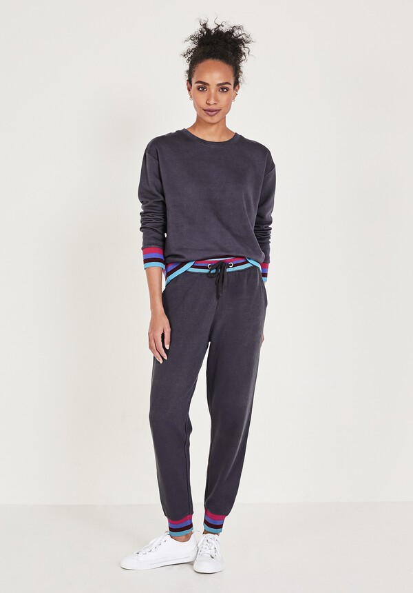 Cetti Striped Rib Sweatshirt