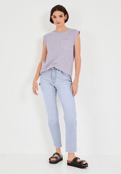Longline Jersey Tank Top