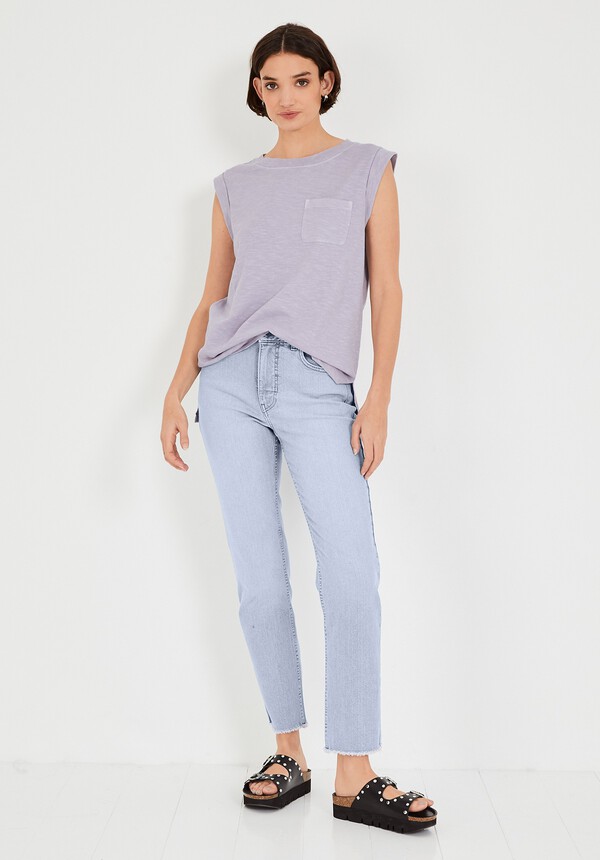 Longline Jersey Tank Top