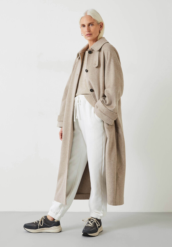 Marlowe Relaxed Raglan Wool Blend Coat