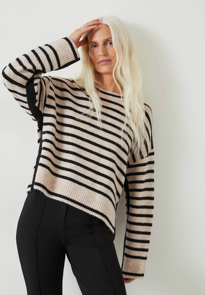 Casey Striped Wool Blend Jumper