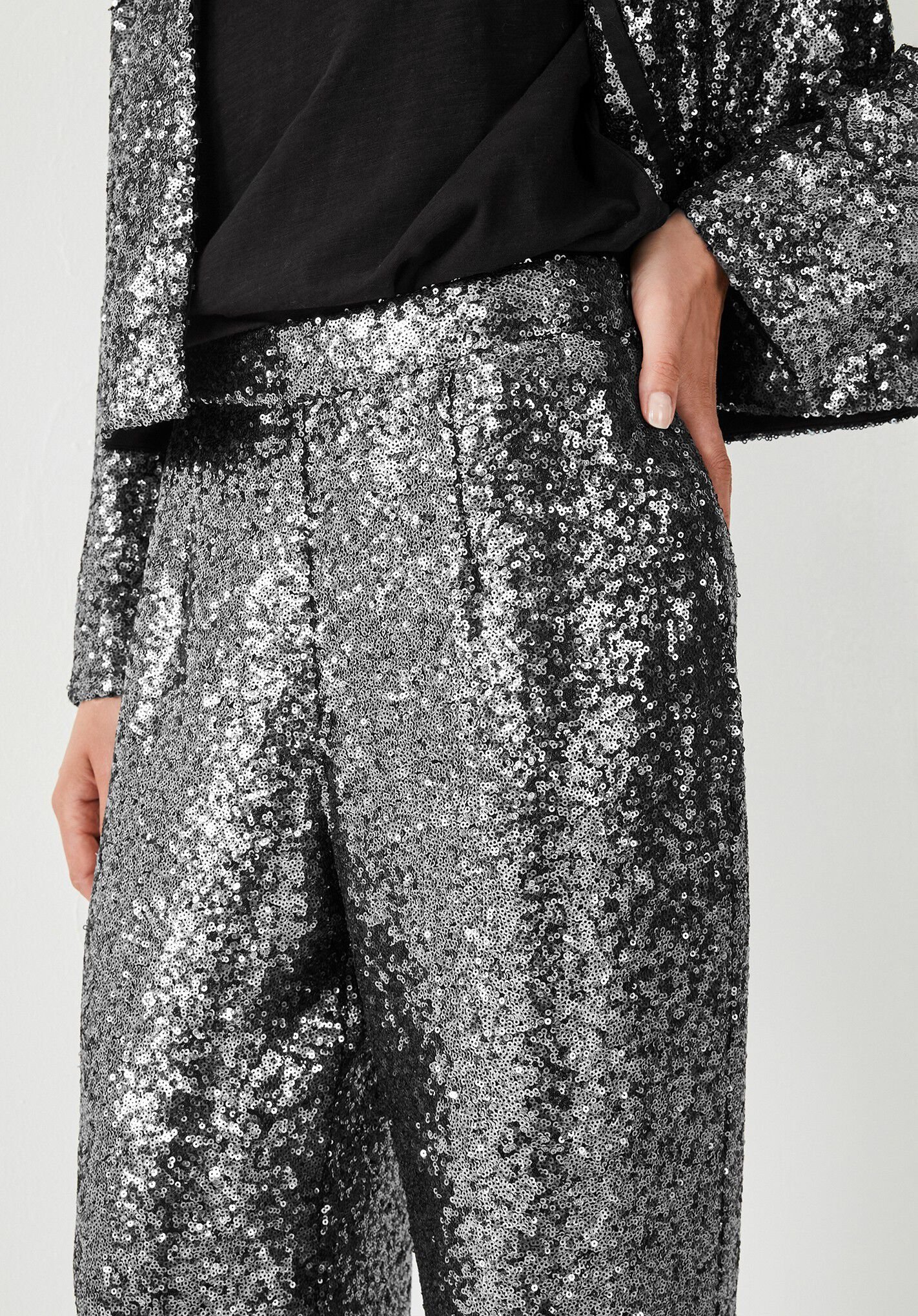 Zara sparkly trousers sales