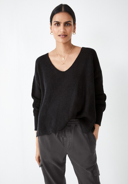 Penny V Neck Knitted Jumper