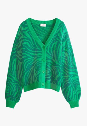 Animal Mark Jacquard Cardigan