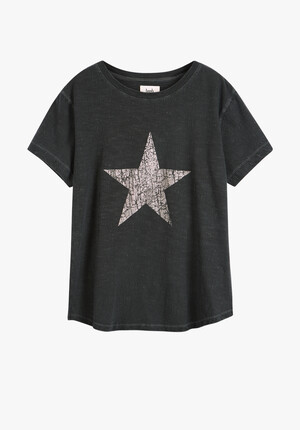 Metallic Crackle Star T-Shirt