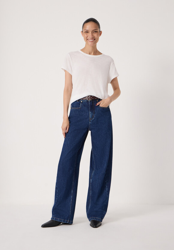 Saskia Straight Seamed Jeans