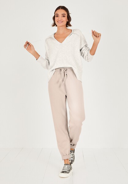 Ava Tie-Neck Relaxed Jumper