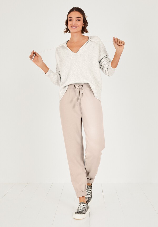 Ava Tie-Neck Relaxed Jumper