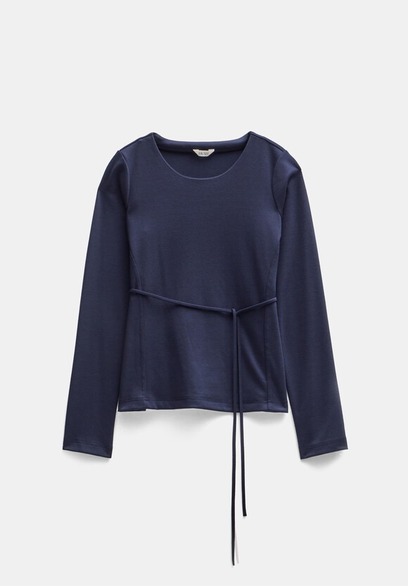Tie Back Seamed Top