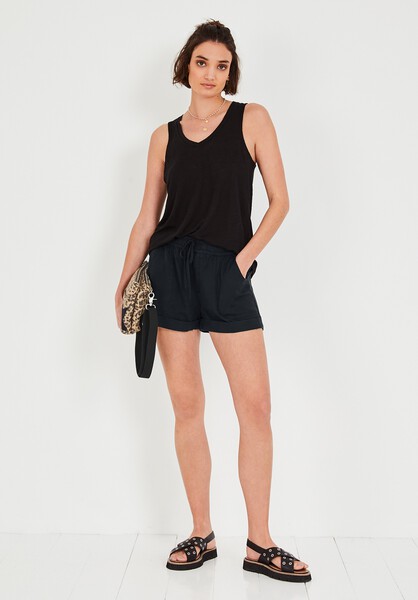Linen V Tank Top