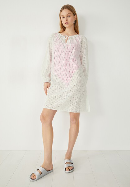Katy Broderie Mini Dress