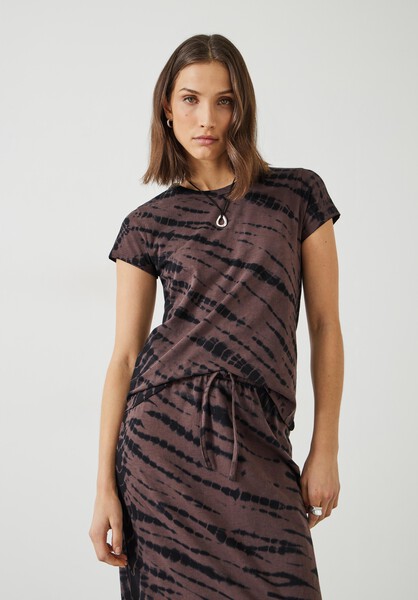 Zaida Cotton Tie Dye Fitted T-Shirt