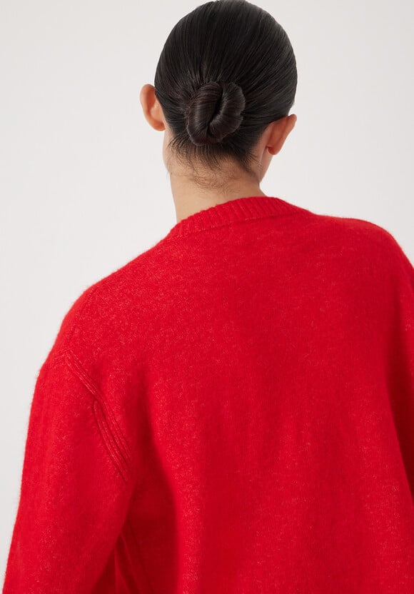 Crew Neck Boxy Cardigan