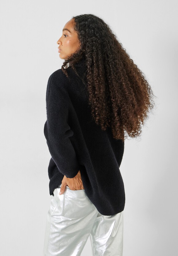 Ribbed Meryl Roll Neck Jumper
