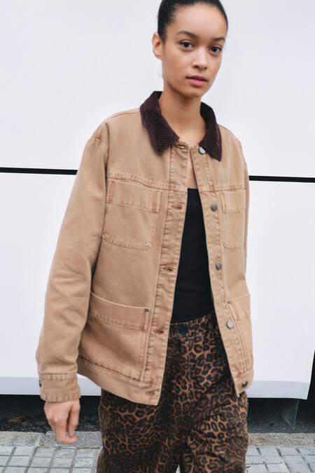 Cord Collar Barn Jacket