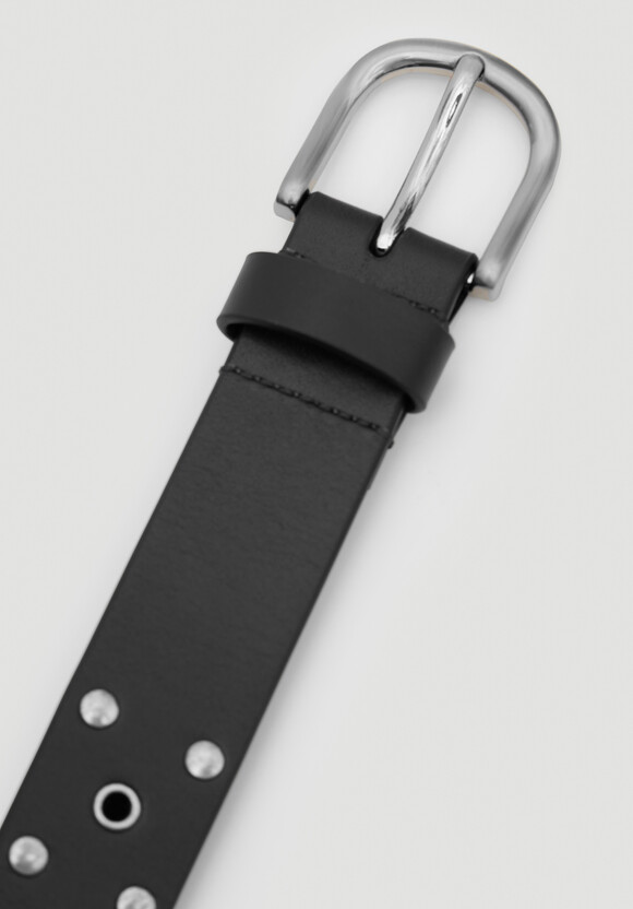 Eyelet Leather Belt