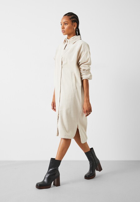 Alanna Cord Shirt Dress